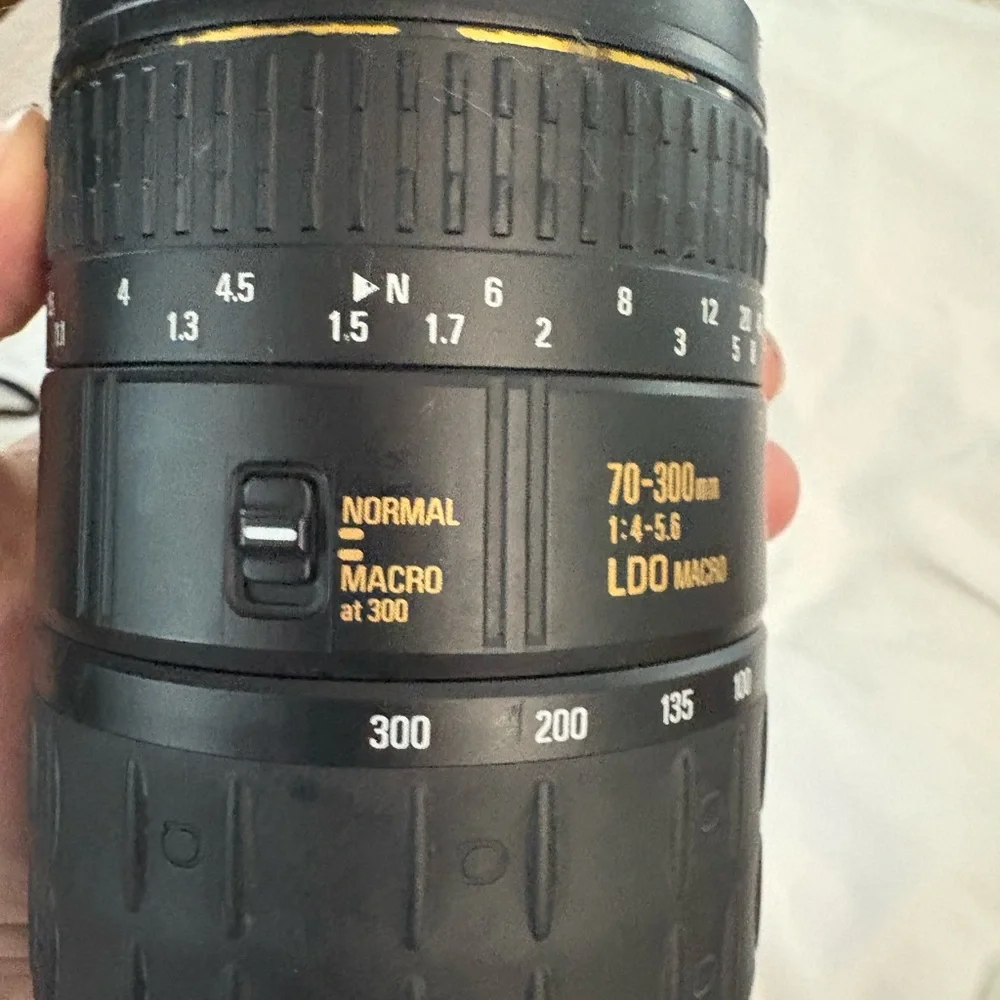 Black Camera Lens for Minolta AF for 35mm Camera